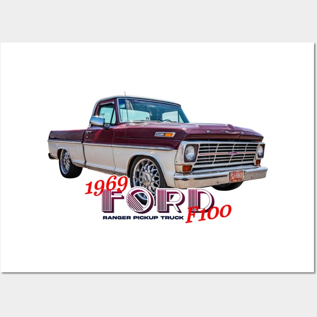 1969 Ford F100 Ranger Pickup Truck Wall Art by Gestalt Imagery